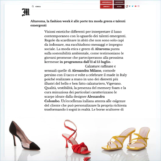 Articolo IL MESSAGGERO