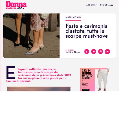 Articolo DONNA MODERNA